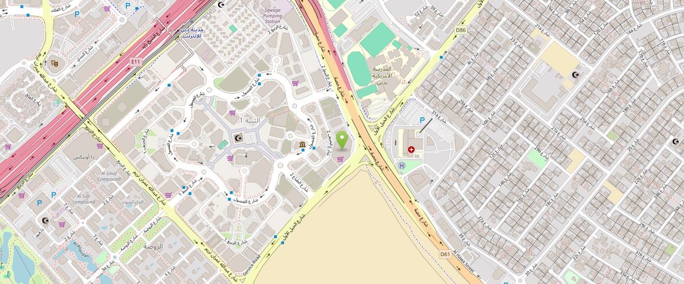 Map showing the DKEY Properties office at I-Rise Tower, Barsha Heights, Dubai